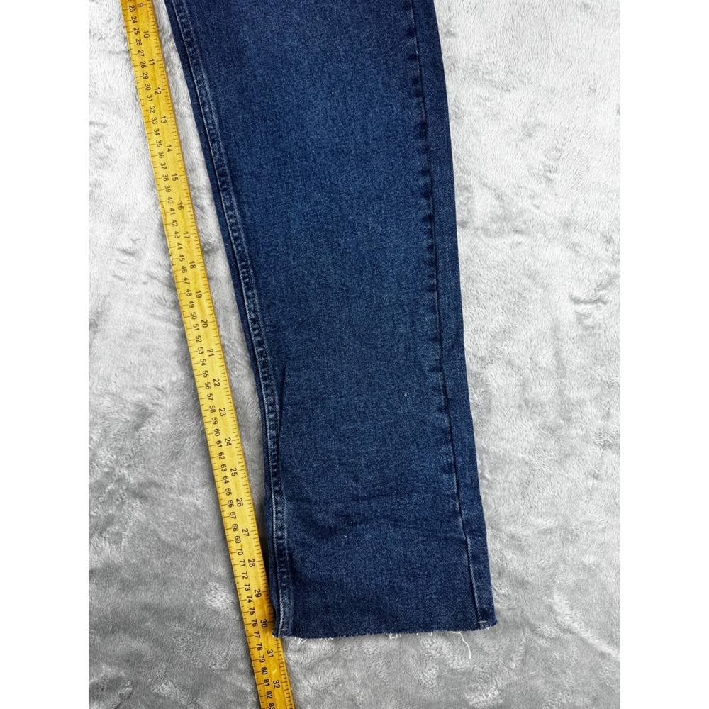 New Calvin Klein 10/30 High Rise Slim Jeans Womens Blue Button Fly Raw Hem - Picture 8 of 11